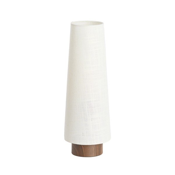 Kremno bela kovinska namizna svetilka s tekstilnim senčilom (višina 42 cm) Howie – Light & Living