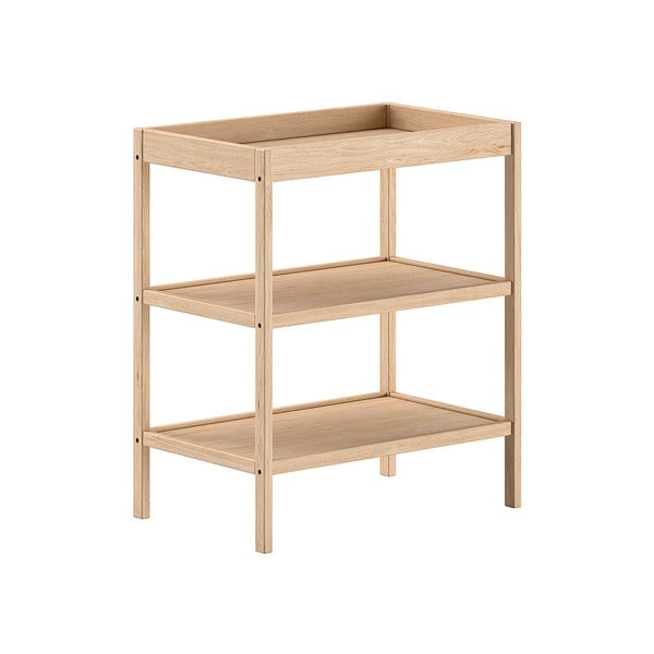 Previjalna miza iz masivne bukve v naravni barvi Dino – Vipack