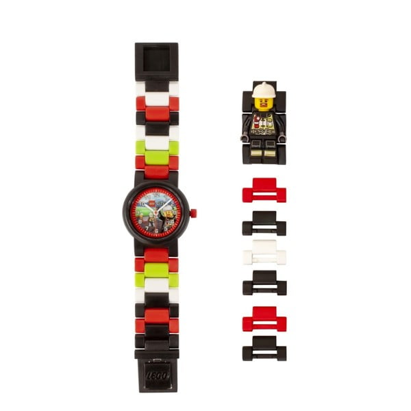 Otroška ura s figuro gasilca LEGO® City