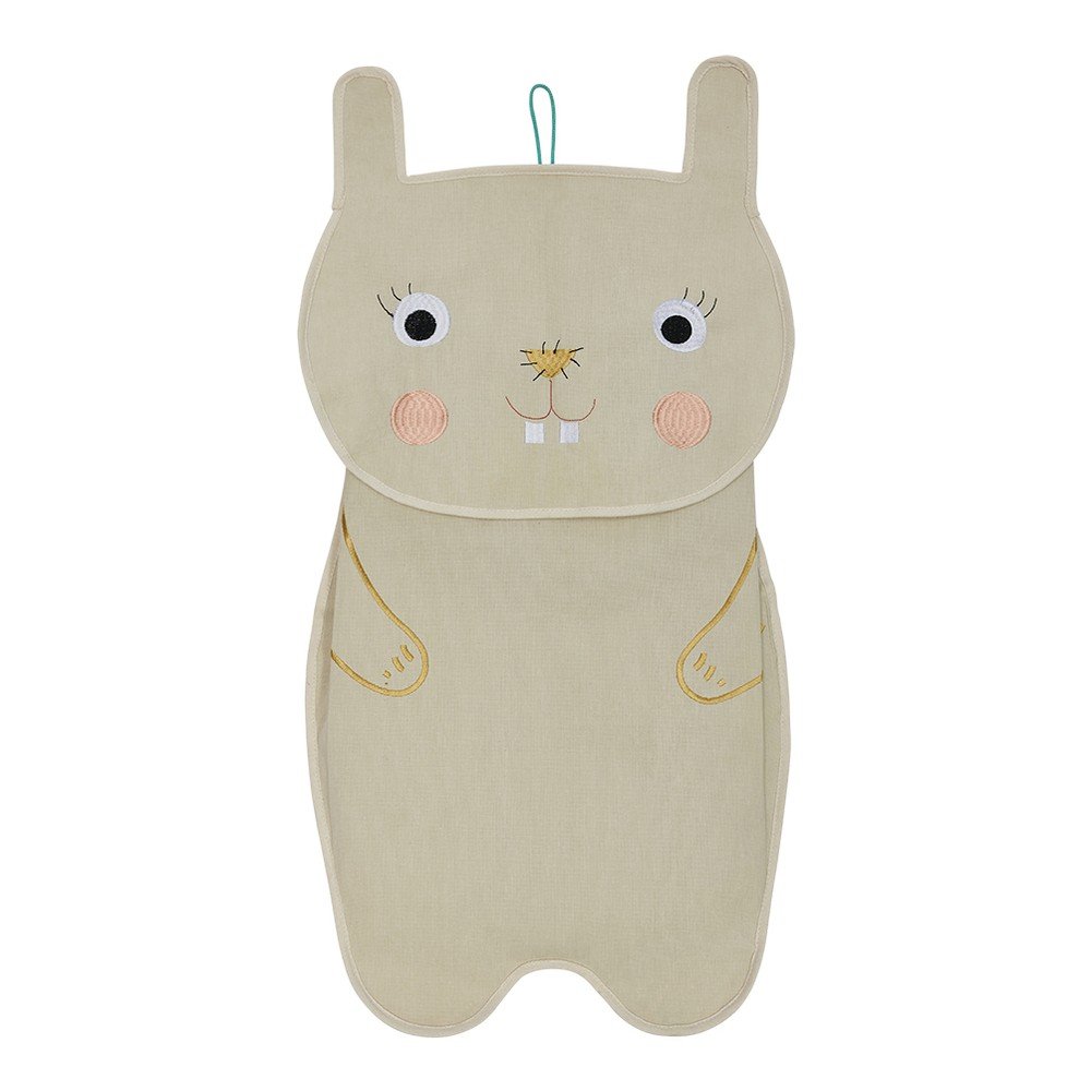 Kremno bel tekstilni viseči organizator 40x1x82 cm Darling Rabbit