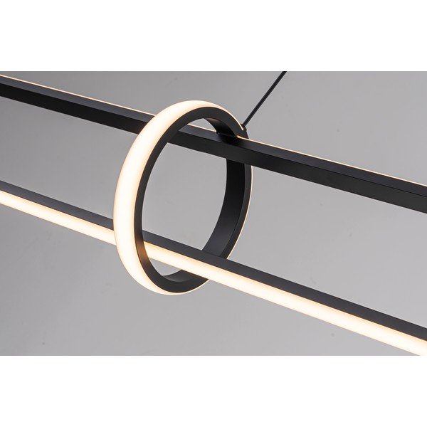Črna kovinska LED viseča svetilka Alken – Bizzotto-image-3