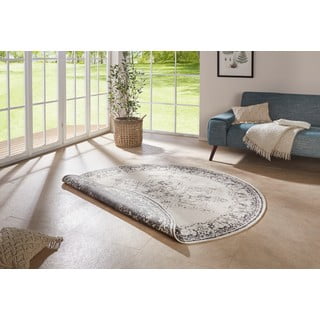 Sivo-krem zunanja preproga NORTHRUGS Borbon, ø 200 cm