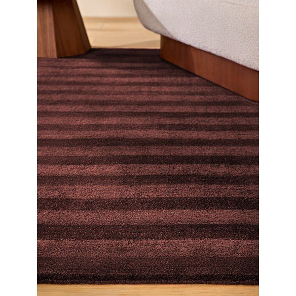 Bordo rdeča ročno tkana preproga iz recikliranih vlaken 160x230 cm Connor – MADE-image-3
