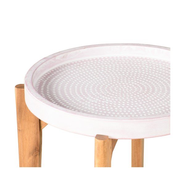 Vrtna miza z roza betonsko ploščo Bonami Selection Bari, ø 55 cm-image-2