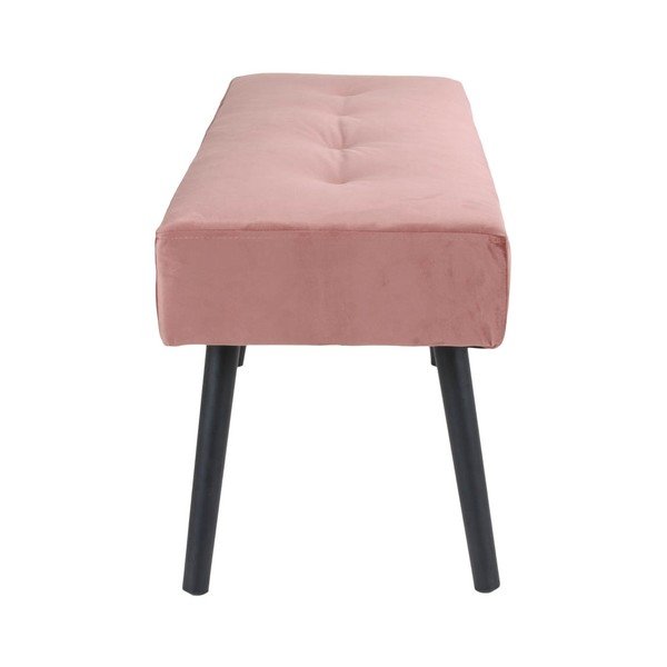 Rožnata žametna klop Bonami Essentials Skiby-image-3