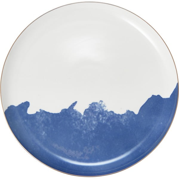 Komplet 2 modro-belih porcelanskih krožnikov Westwing Collection Rosie, ø 26 cm