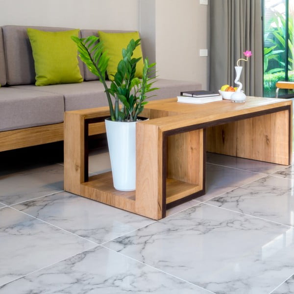 Talna nalepka Ambiance Slab Stickers White Marble, 30 x 30 cm-image-1