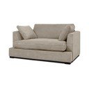 Bež fotelj iz rebrastega žameta Mobby – Scandic