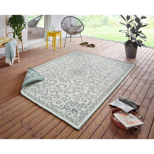 Zeleno-krem zunanja preproga NORTHRUGS Leyte, 200 x 290 cm-image-3