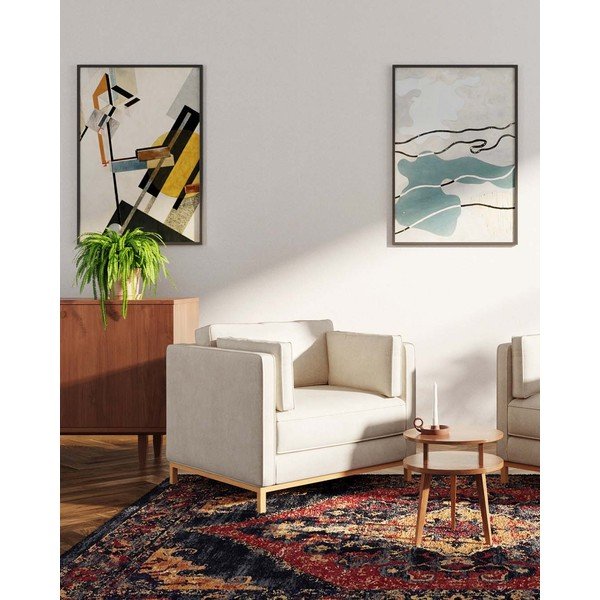 Bež žameten fotelj Celerio – Ame Yens-image-1