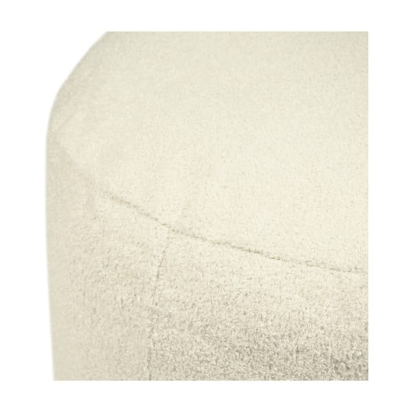 Kremno bel tabure iz tkanine bouclé Om 60 – SLOWDOWN-image-3