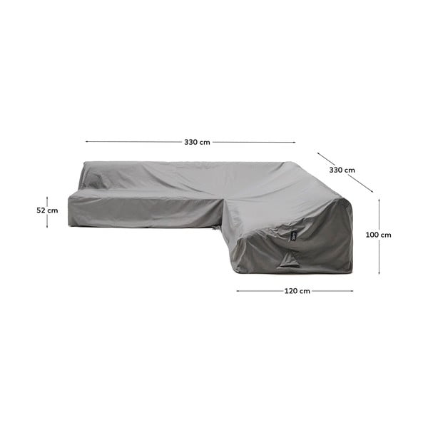 Zaščitna prevleka za vrtno pohištvo 330x330x100 cm Iria – Kave Home-image-4