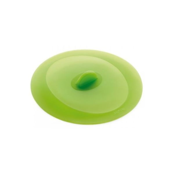 Prilagodljiv silikonski pokrov zelene barve, 25 cm