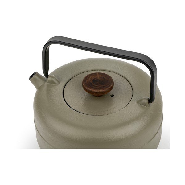 Kaki zelen čajnik iz litega železa s cedilom 750 ml Henan – Bredemeijer-image-3
