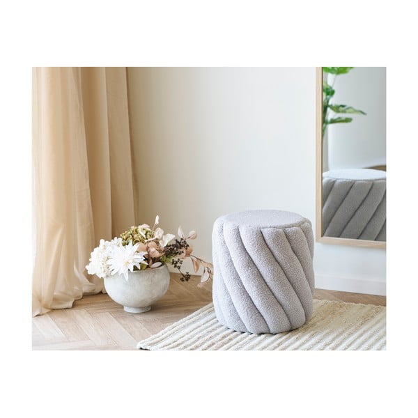 Siv tabure iz tkanine bouclé Sana – House Nordic-image-1