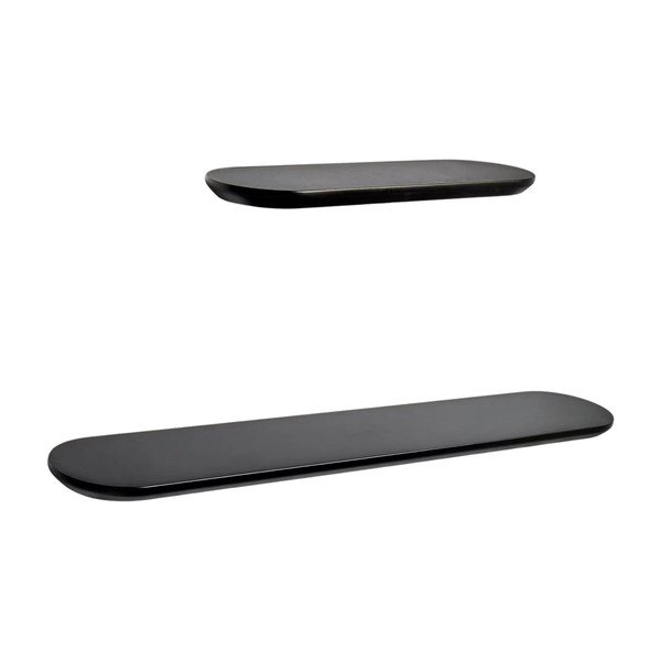 Črni polici v kompletu 2 ks 55 cm Arely – Kave Home