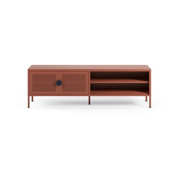 Kovinska TV omarica v barvi terakote 160x50x35 cm Sayla – Marckeric