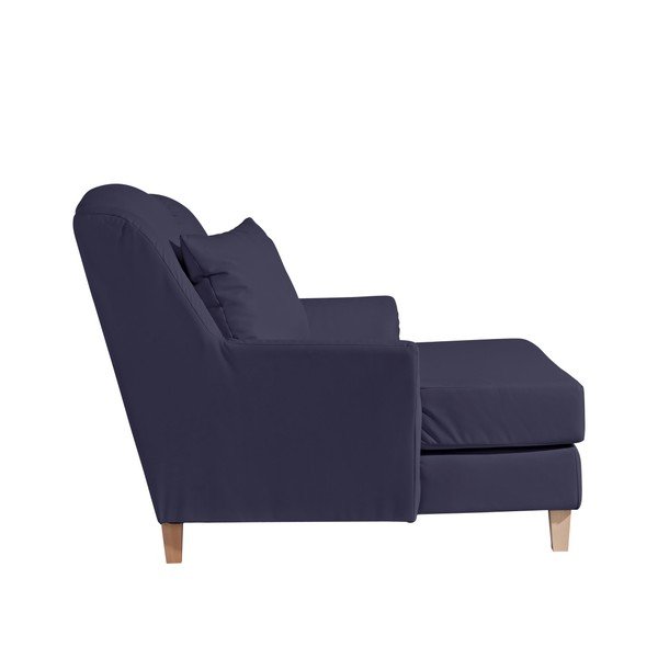 Max Winzer Judith temno modra imitacija usnja, lounge stol-image-3
