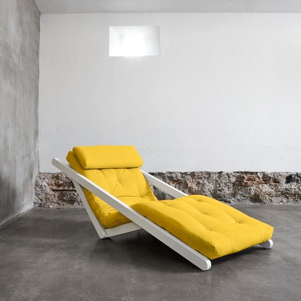 Variabilni lounge stol Karup Figo White/Amarillo