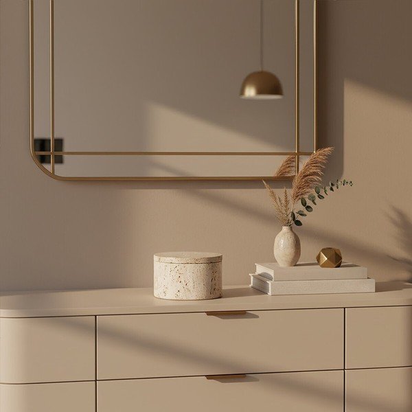 Dekorativna kamnita škatla za shranjevanje v naravni barvi ø 14x8 cm Tibor – Premier Housewares-image-4