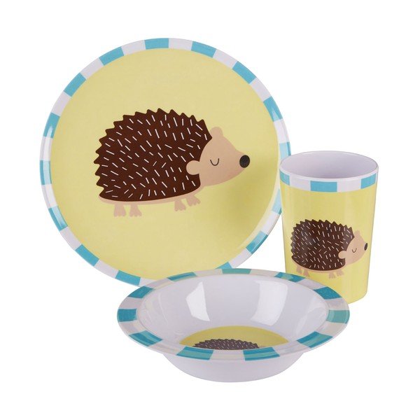 3-delni jedilni set za otroke z motivom ježka Premier Housewares