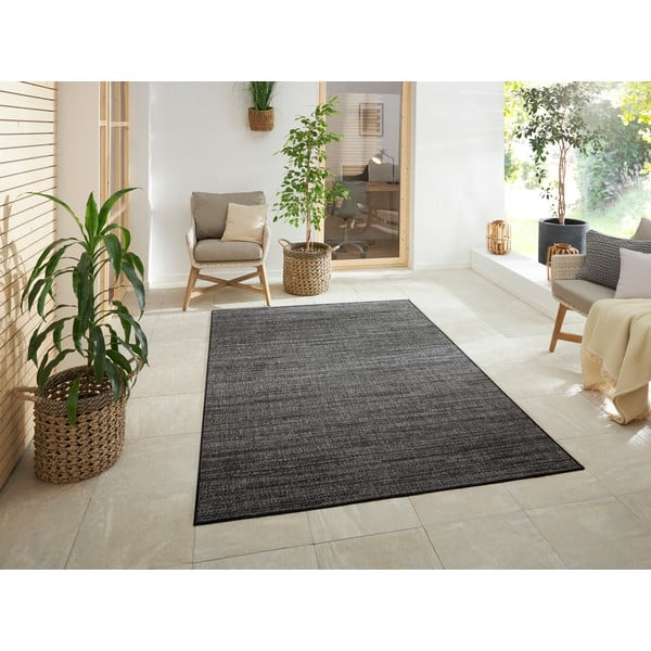 Temno siva zunanja preproga 230x160 cm Gemini - Elle Decoration-image-1