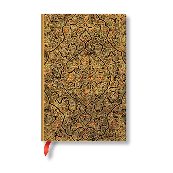 Beležnica z mehkimi platnicami v zlati barvi Paperblanks Zahra, 208 strani