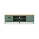 Zelena TV omarica iz masivnega bora 158x47 cm Miranda – Marckeric