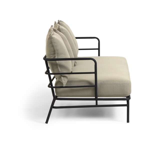 Bež vrtni kavč s kovinsko konstrukcijo Kave Home Mareluz-image-3