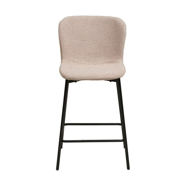 Bež oblazinjen barski stol (višina sedeža 65 cm) Maceda – House Nordic-image-2