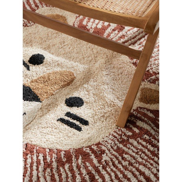 Kremno bela pralna/ročno tkana bombažna otroška preproga 140x200 cm Snuggle Leander – Hanse Home-image-3