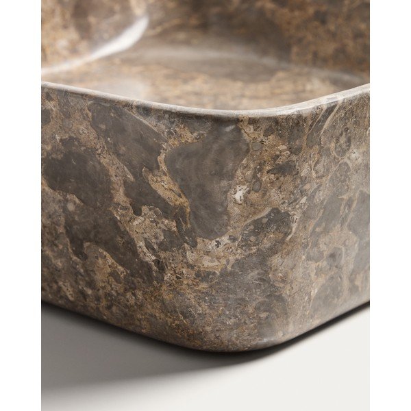 Siv kamnit umivalnik 40x40 cm Darnen – Kave Home-image-3