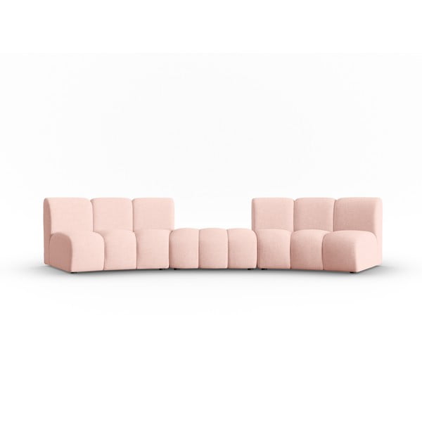 Rožnata sedežna garnitura 367 cm Lupine – Micadoni Home