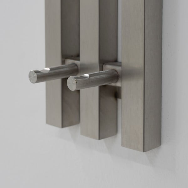 Kovinski stenski obešalnik v srebrni barvi 65 cm Senza – Spinder Design-image-4