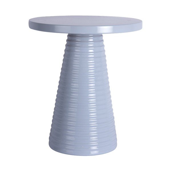 Kovinska okrogla stranska mizica ø 40 cm Catania Ribbed – Leitmotiv