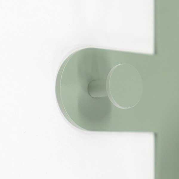Prašno zelen jeklen stenski obešalnik 66 cm Frondo – Spinder Design-image-4