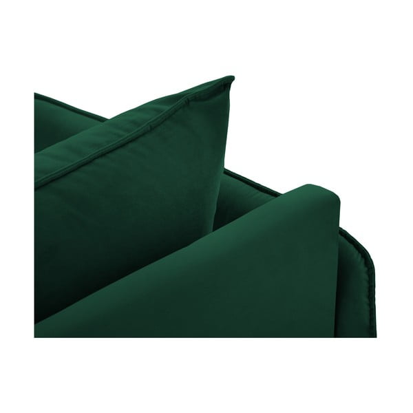 Temnozeleni žametni ležalnik (levi kot) Vienna - Cosmopolitan Design-image-1