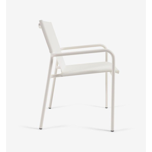 Bel aluminijasti vrtni stol Kave Home Zaltana-image-3