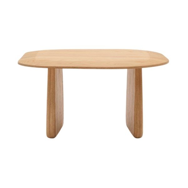 Stranska mizica iz masivnega hrasta 70x71 cm Pirita – Kave Home-image-3