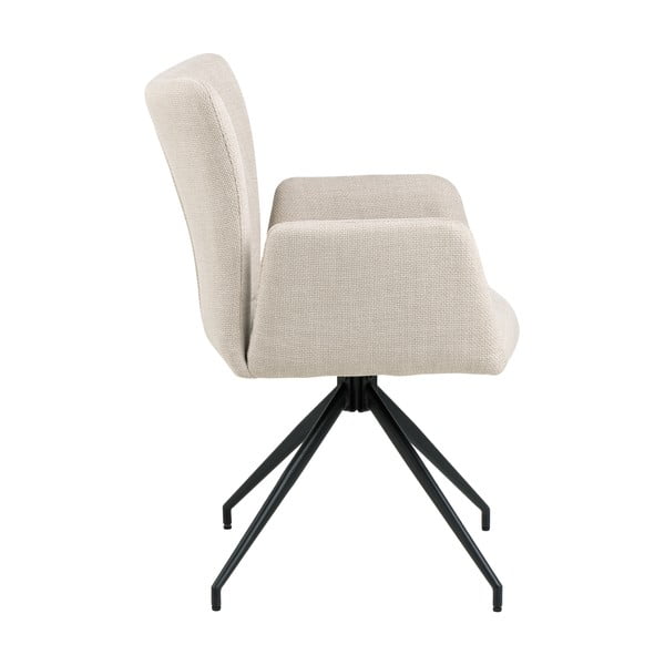 Bež oblazinjeni jedilni stoli v kompletu z nasloni za roke 2 ks Laura – Actona-image-4