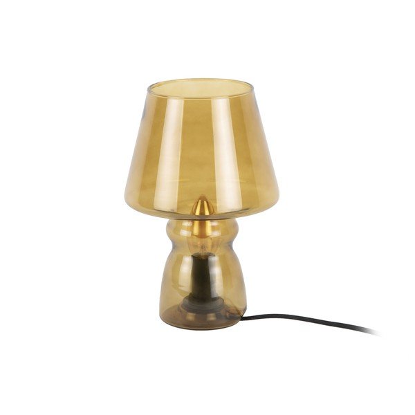 Gorčično rumena steklena namizna svetilka Leitmotiv Glass, višina 25 cm-image-2