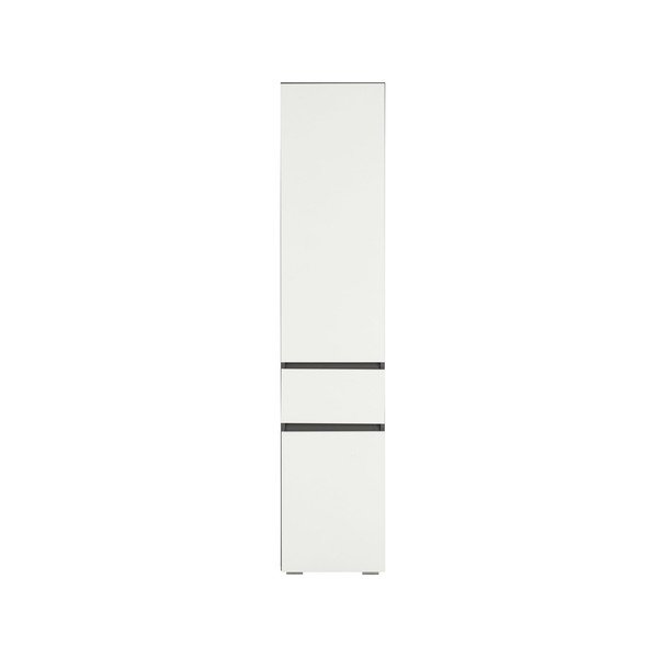 Bela visoka in ozka kopalniška omarica 38x180 cm Wisla – Støraa