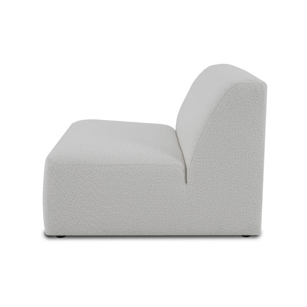 Bel modul za sedežno garnituro iz tkanine bouclé (sredinski modul) Roxy – Scandic-image-2