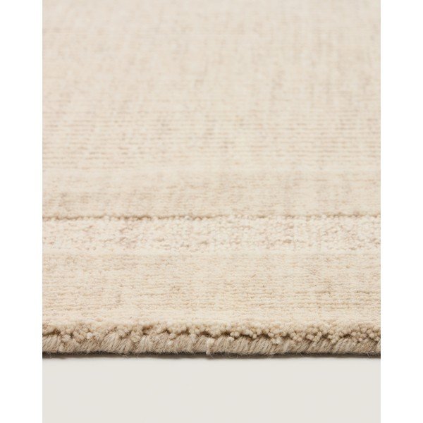 Kremno bela ročno tkana volnena preproga 160x230 cm Dalena – Kave Home-image-2