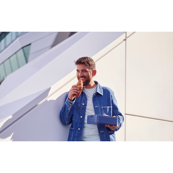 Posoda za malico z vilico 3 kos Vivid mauve – Mepal-image-2