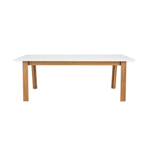 Bela raztegljiva jedilna miza s hrastovimi nogami Tenzo Profil-image-3