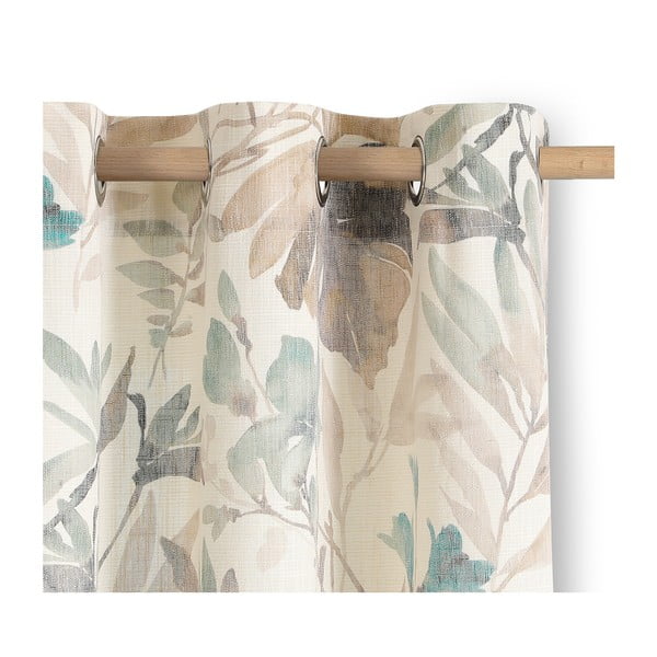 Kremno bela/prašno modra zavesa 135x250 cm Celesta – Restilo