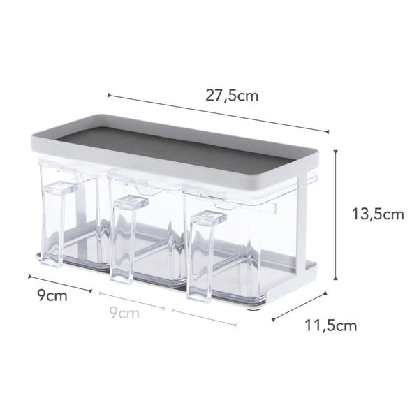 Posode za shranjevanje v kompletu 3 ks za moko/za razsuta živila Tower – YAMAZAKI-image-4