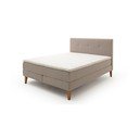 Bež boxspring postelja 160x200 cm Stockholm – Meise Möbel