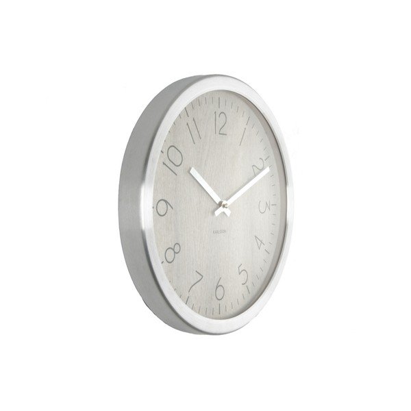White Present Time Wood Charm Clock-image-1